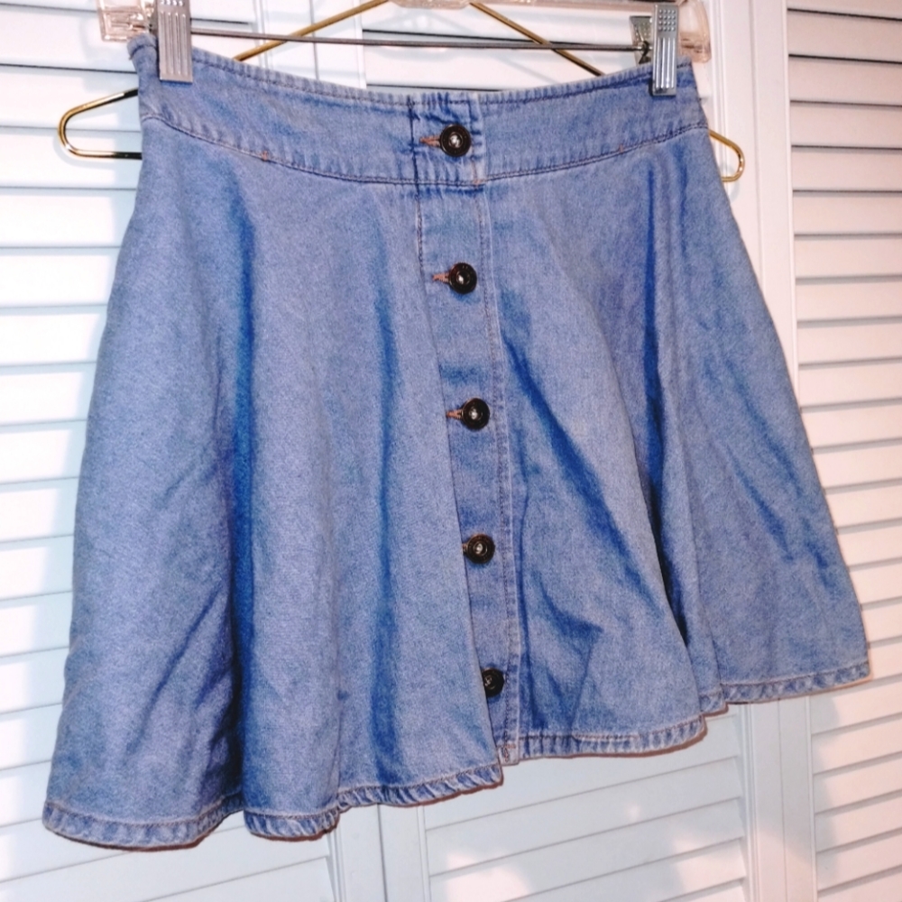 Women's Colza Denim Mini Skirt.